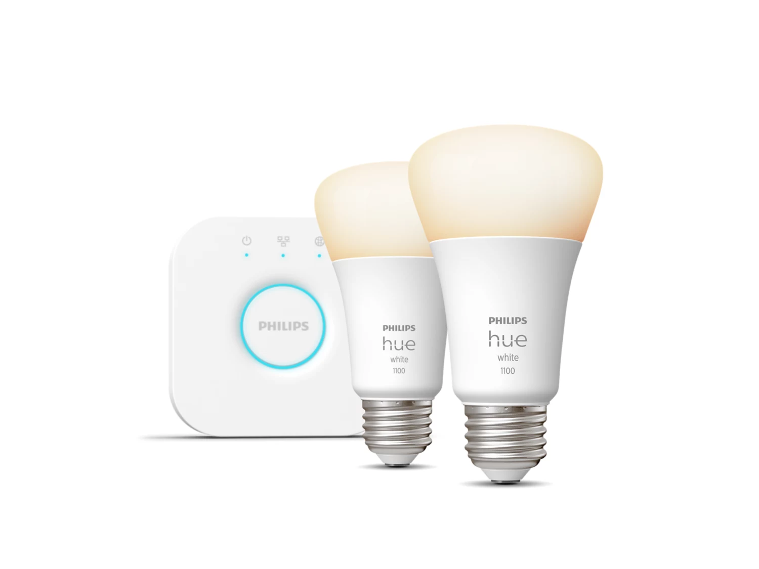 Philips Hue White Starter kit: 2 E26 smart bulbs (75 W)