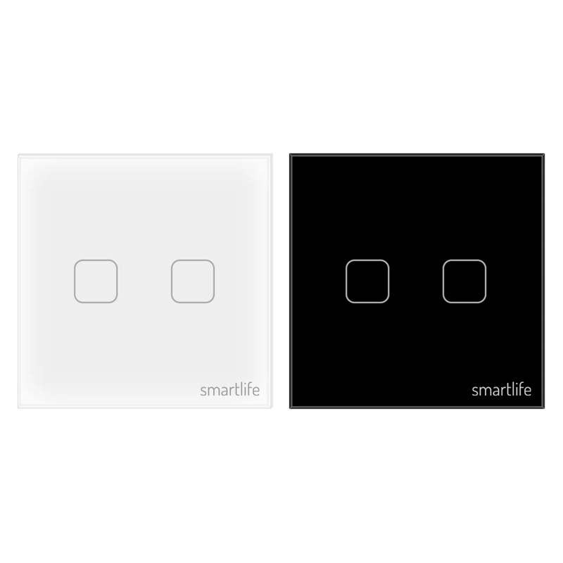 SmartLife 2 Gang Smart Touch Wall Switch (WiFi)