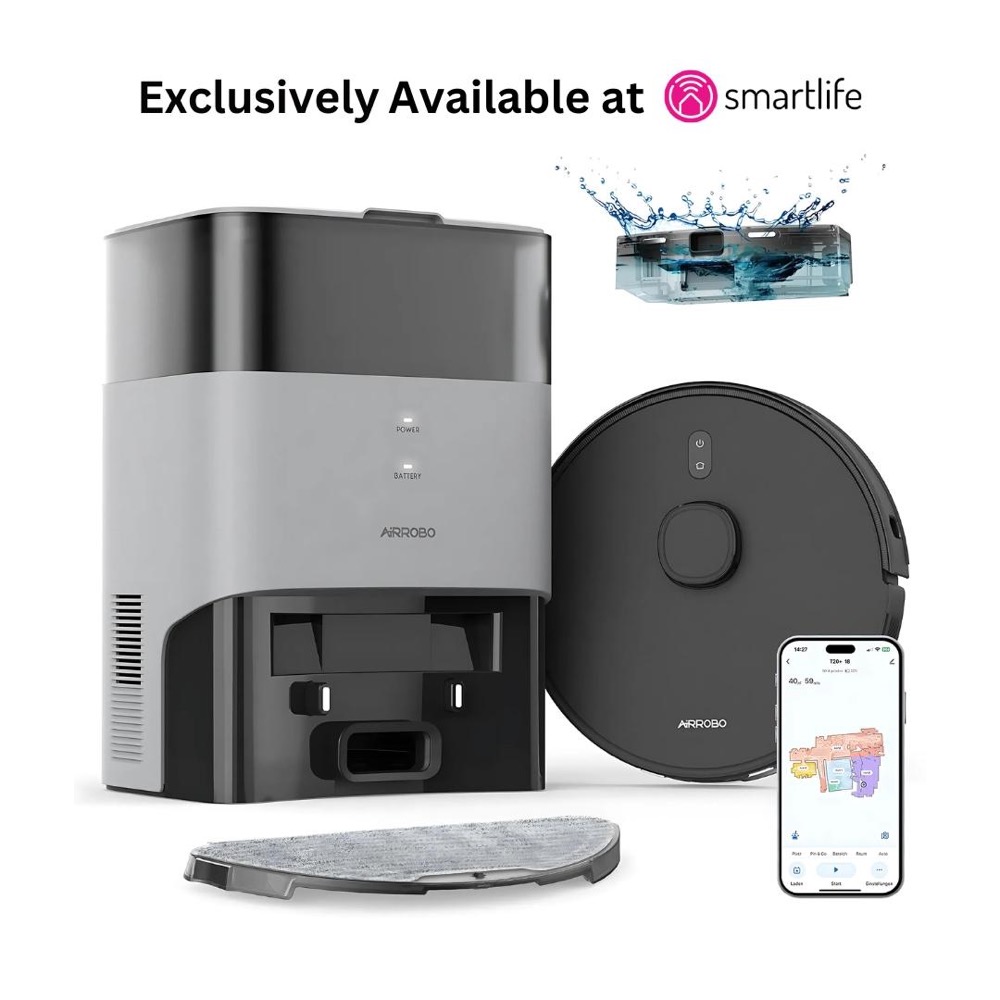 Airrobo T20+ Smart Cleaning Robot Vacuum and Mop Combo